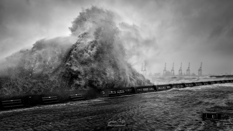 Storm Waves at New Brighton-by-Gordon-Fitch