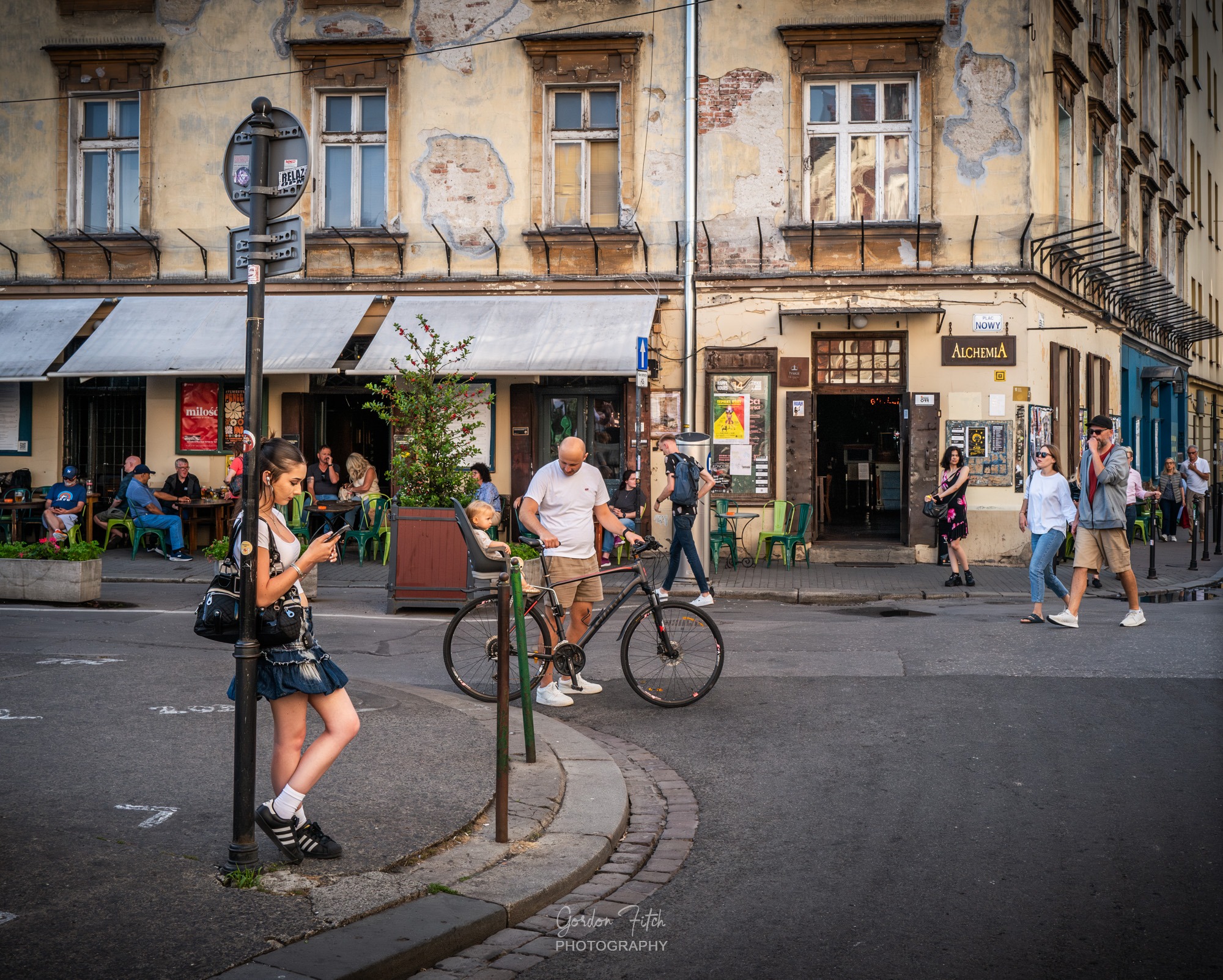 Street Life - Krakow Poland by Gordon Fitch