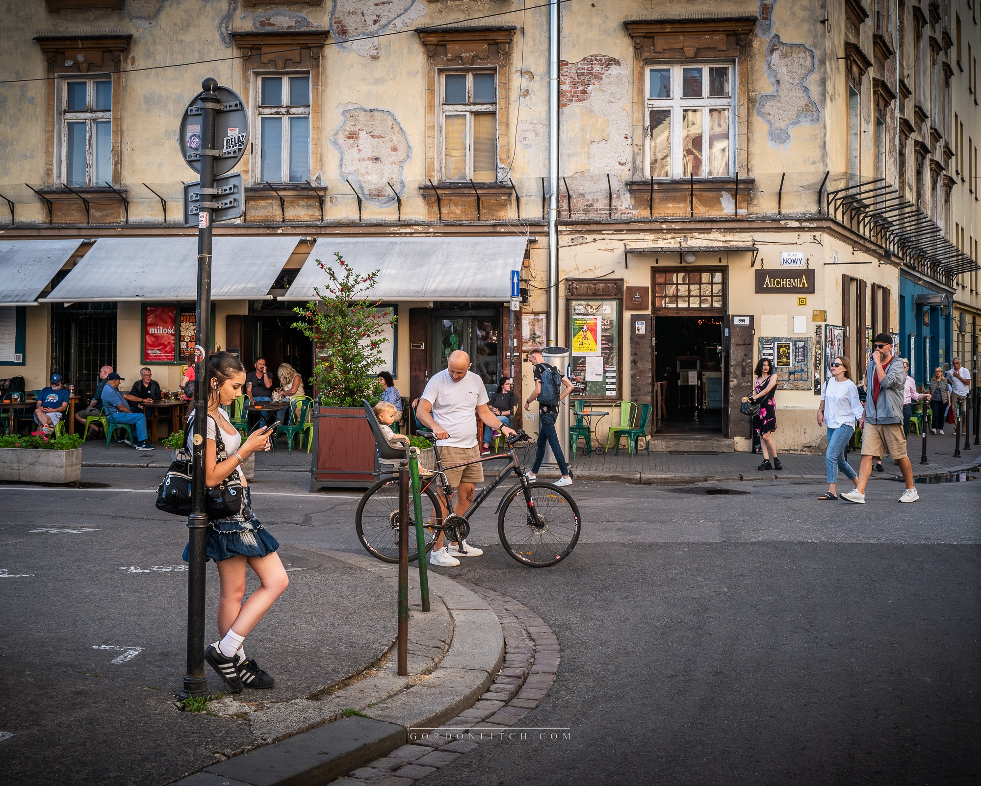 Street Life - Krakow Poland by Gordon Fitch