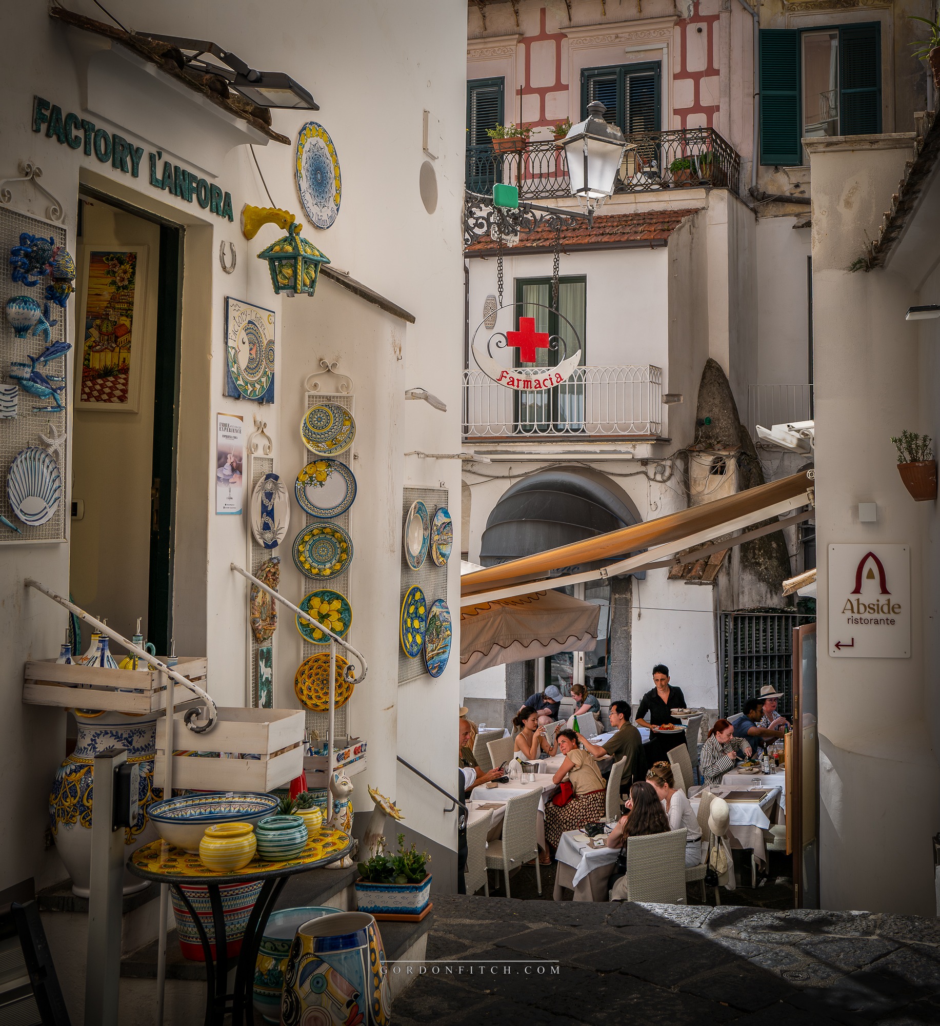 Positano Street Cafe - by Gordon Fitch