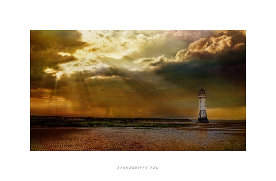 Sunbeams at Perch Rock-by-Gordon-Fitch