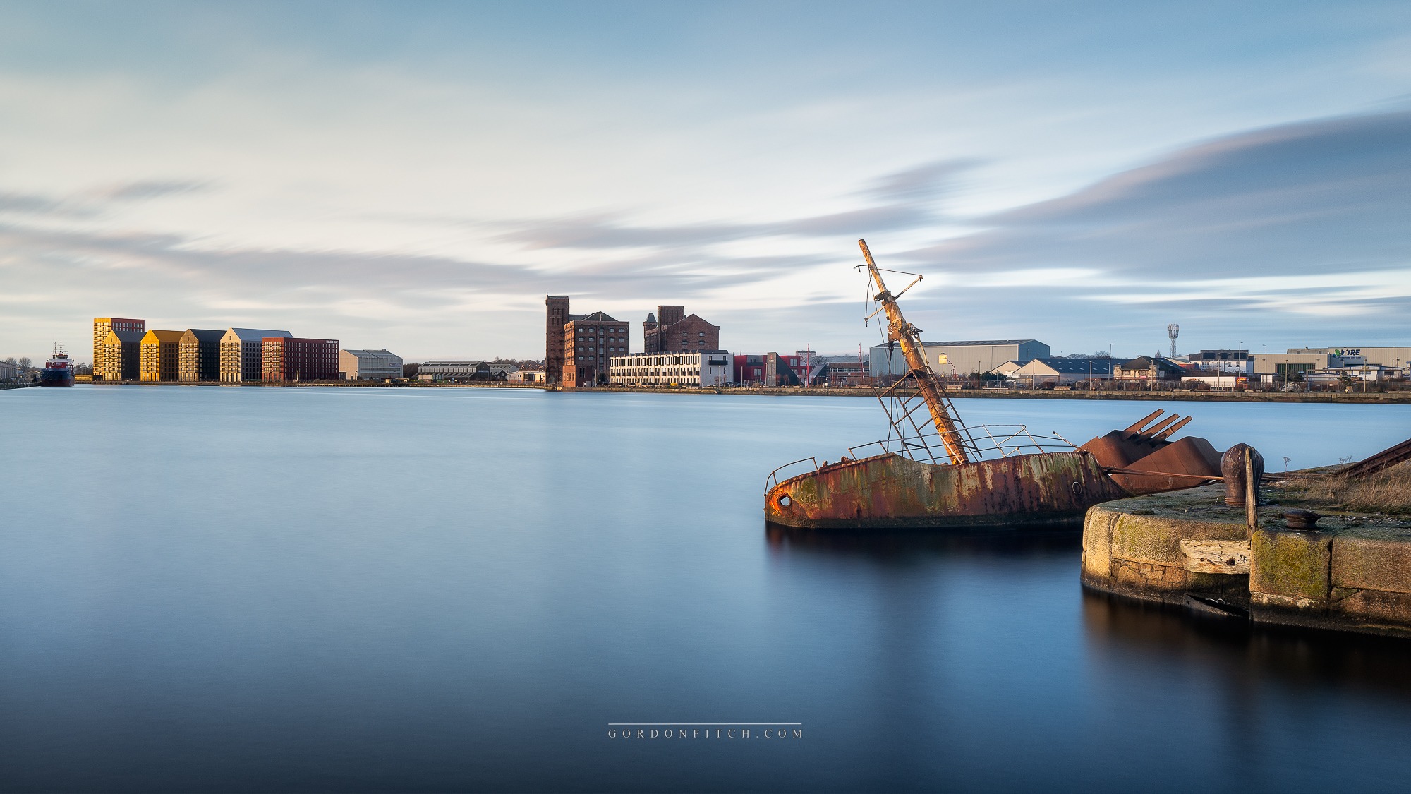Liverpool-Waterfront-UK-From-Seacombe-Wirral by Gordon Fitch
