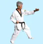 Adult Taekwondo student developing clarity and focus through controlled practice