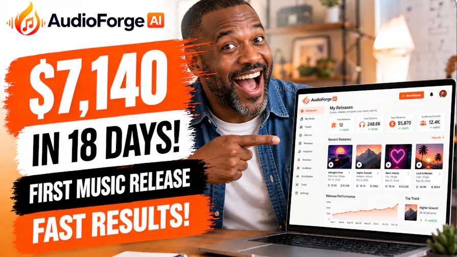 AudioForge AI: $7,140 in 18 days from a first music release
