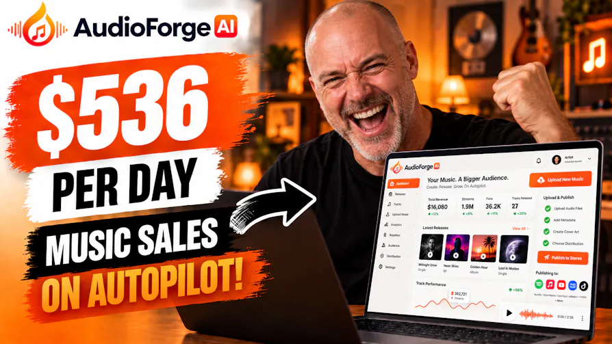 AudioForge AI: $536 per day music sales on autopilot
