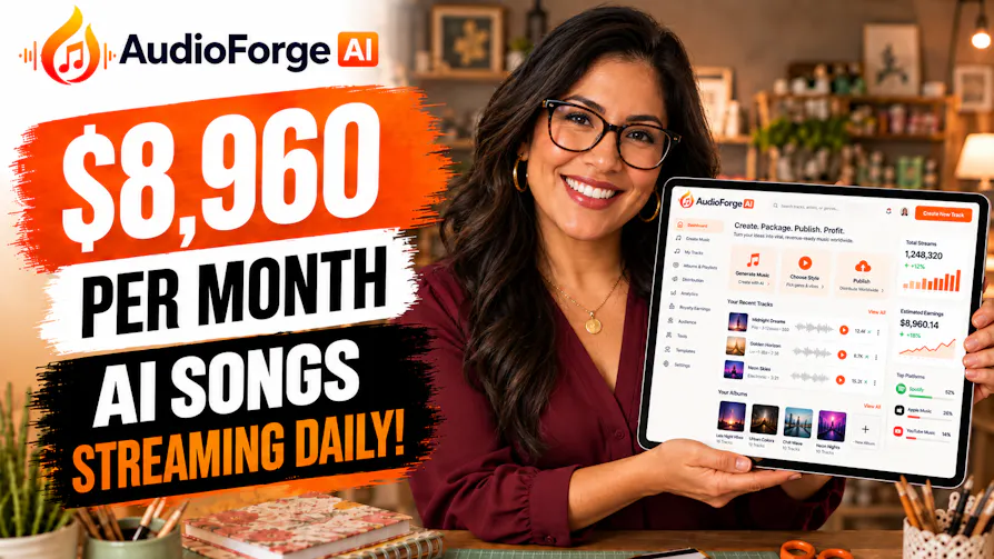 AudioForge AI: $8,960 per month from AI songs streaming daily