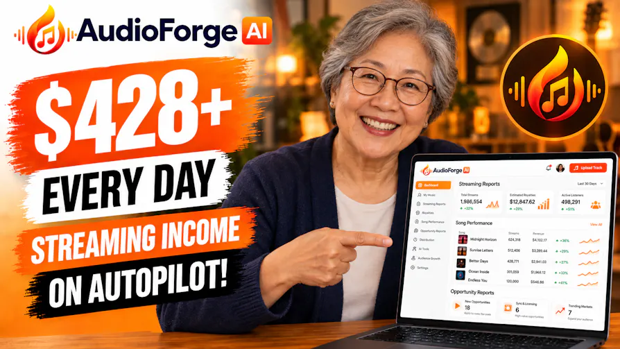 AudioForge AI: $428+ every day in streaming income on autopilot