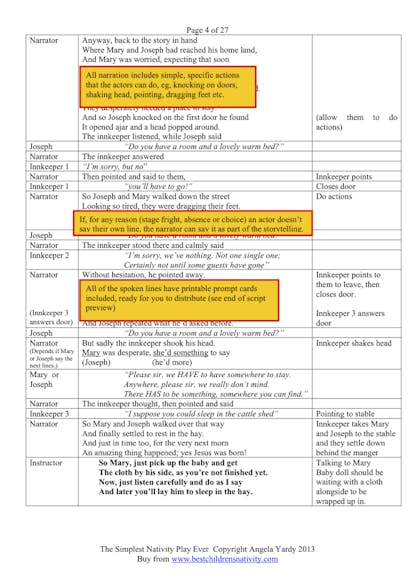 Script Preview of The Simplest Nativity Play Ever | Best Children's ...