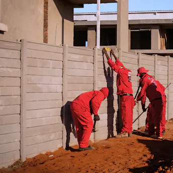 Precast wall repairs completed in Polokwane by Classy Creations.
