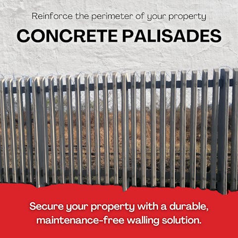 Reinforce the perimeter of your property with Precast Walls. Secure your property with a quick strong cost-effective walling solution.