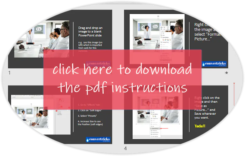 add feather soft edges to image using powerpoint