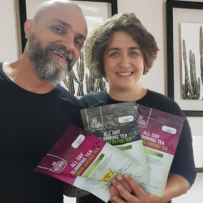 Michael and Ann — couple losing weight together with All Day Slimming Tea daily ritual