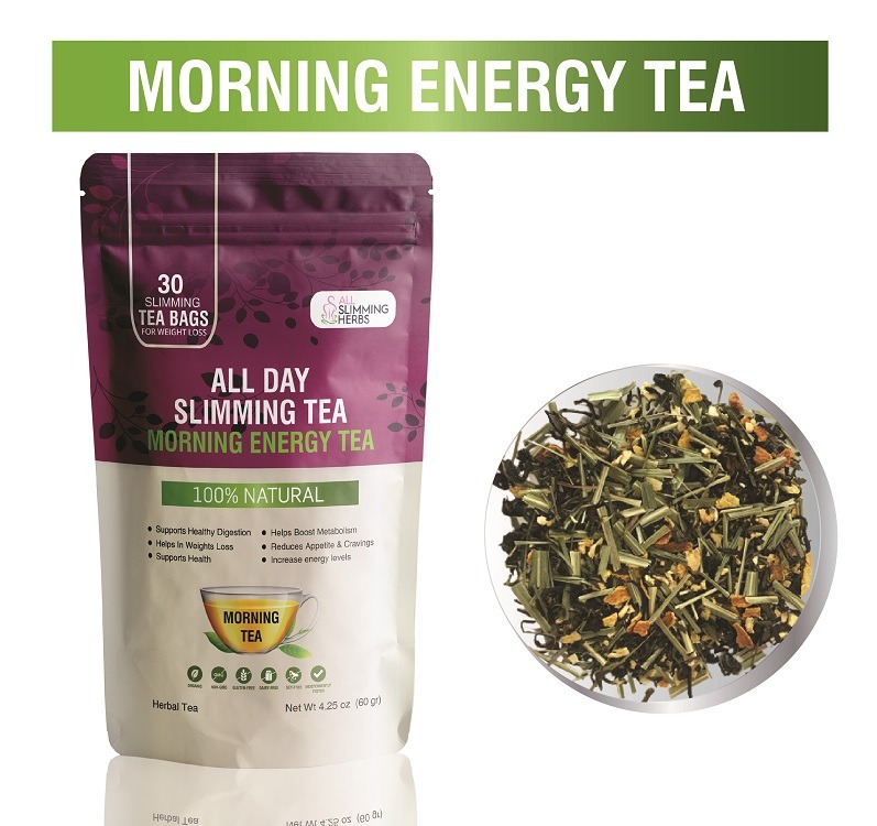 All Day Slimming Tea Morning Energy Tea — green tea, oolong, ginseng blend
