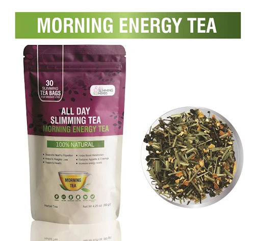 All Day Slimming Tea Morning Energy Tea — green tea, oolong, ginseng blend