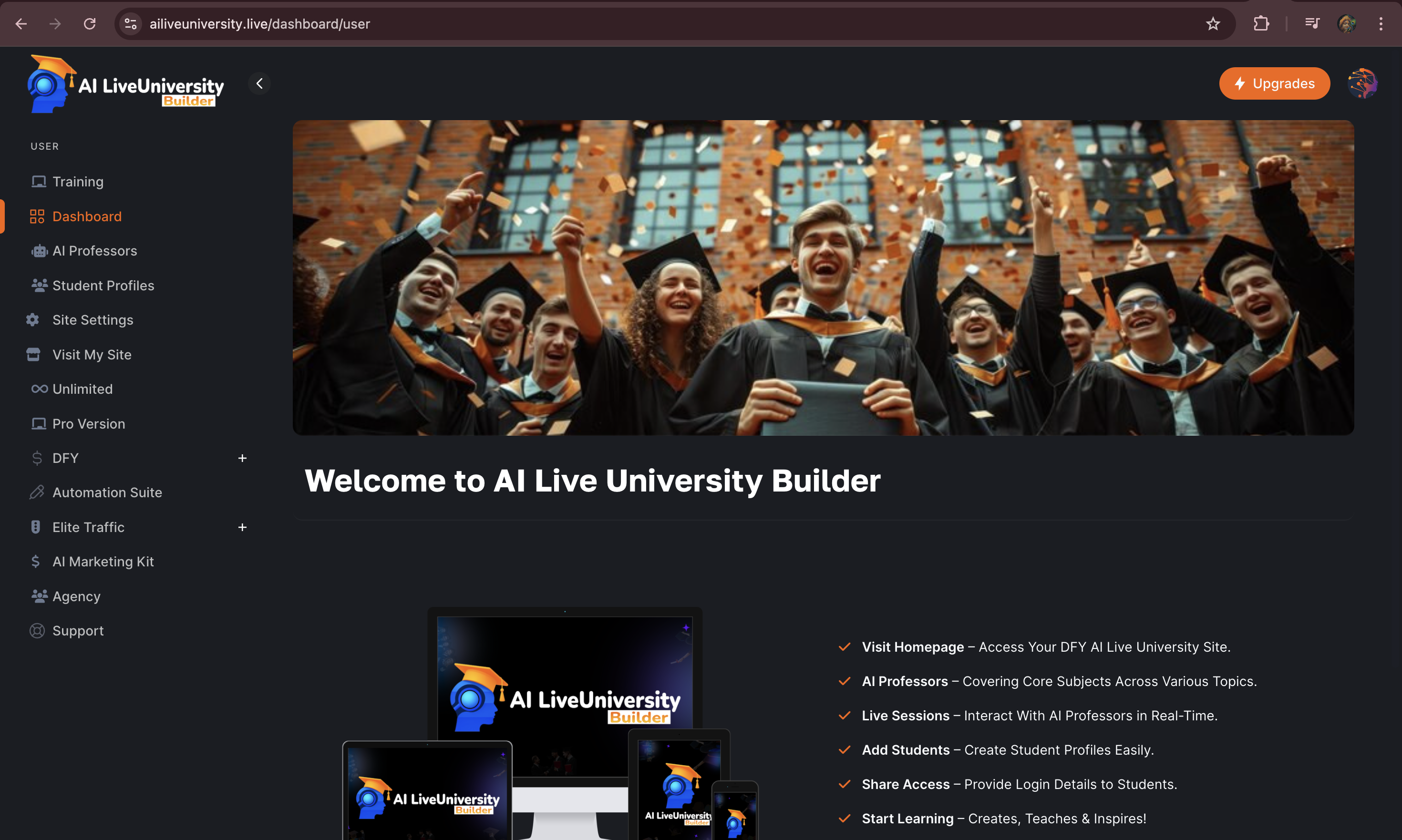AI LiveUniversity Builder Review