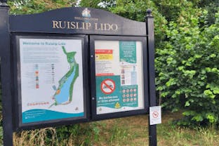Ruislip Lido noticeboard