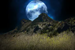 Grandfather Mountain Rising Moon