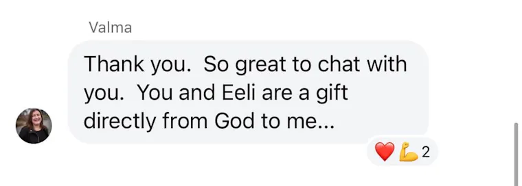 Client testimonial screenshot