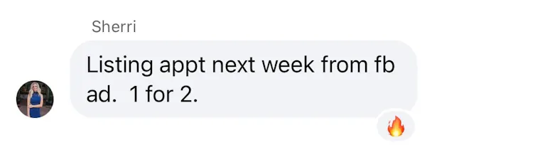 Client testimonial screenshot