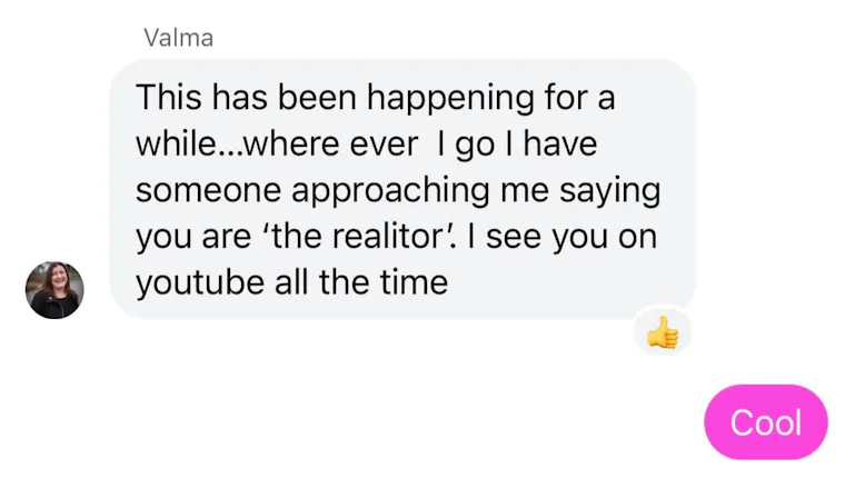 Client testimonial screenshot