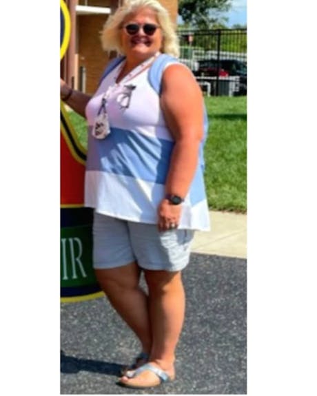 Eleanor before starting her morning tea ritual