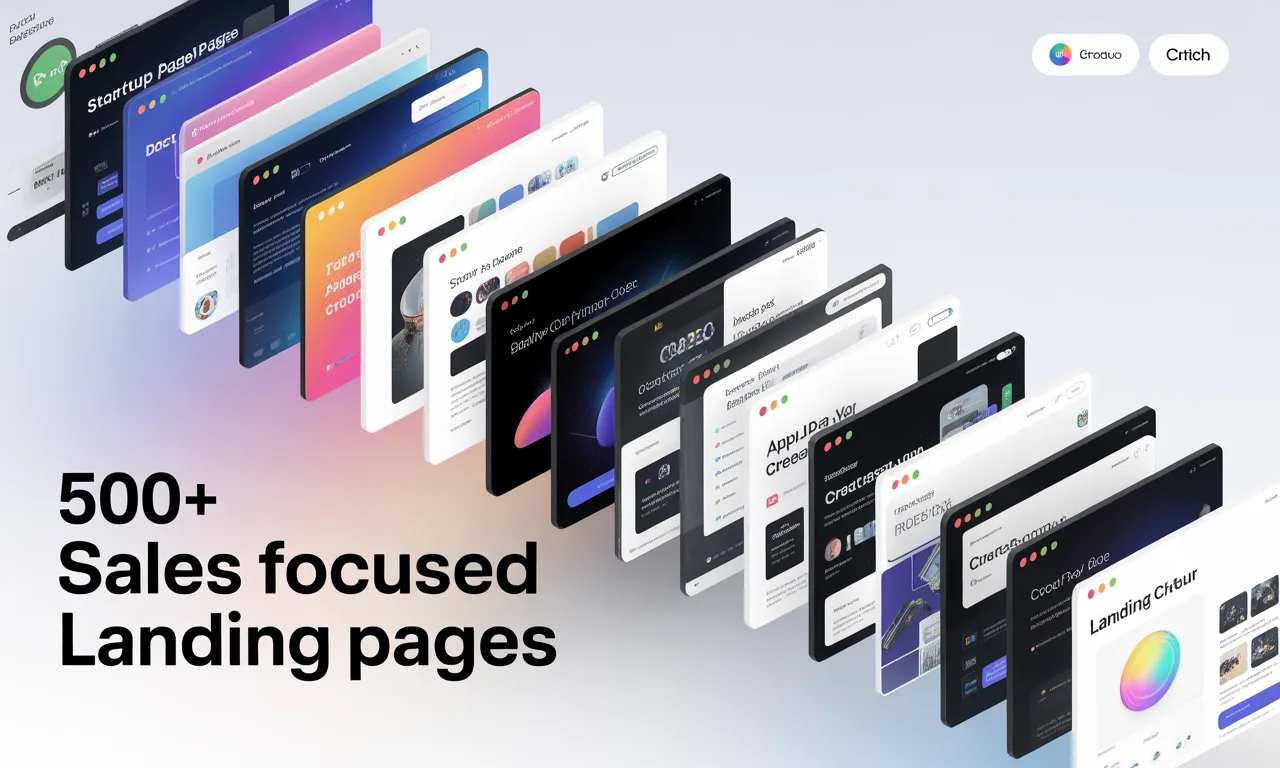 BONUS 7 – 500+ Sales Focused Landing Pages