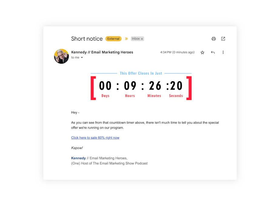 Countdown Signing In (1) Countdown Hero - Lifetime Deal