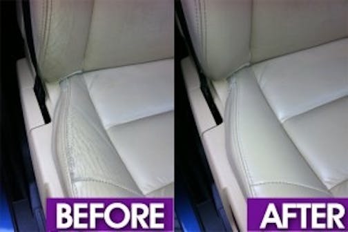 Car leather restoration before and after car leather repair
