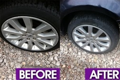 Car Alloys Refurbished Before and after alloy repairs