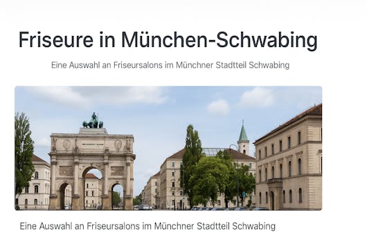 Friseure in München Schwabing