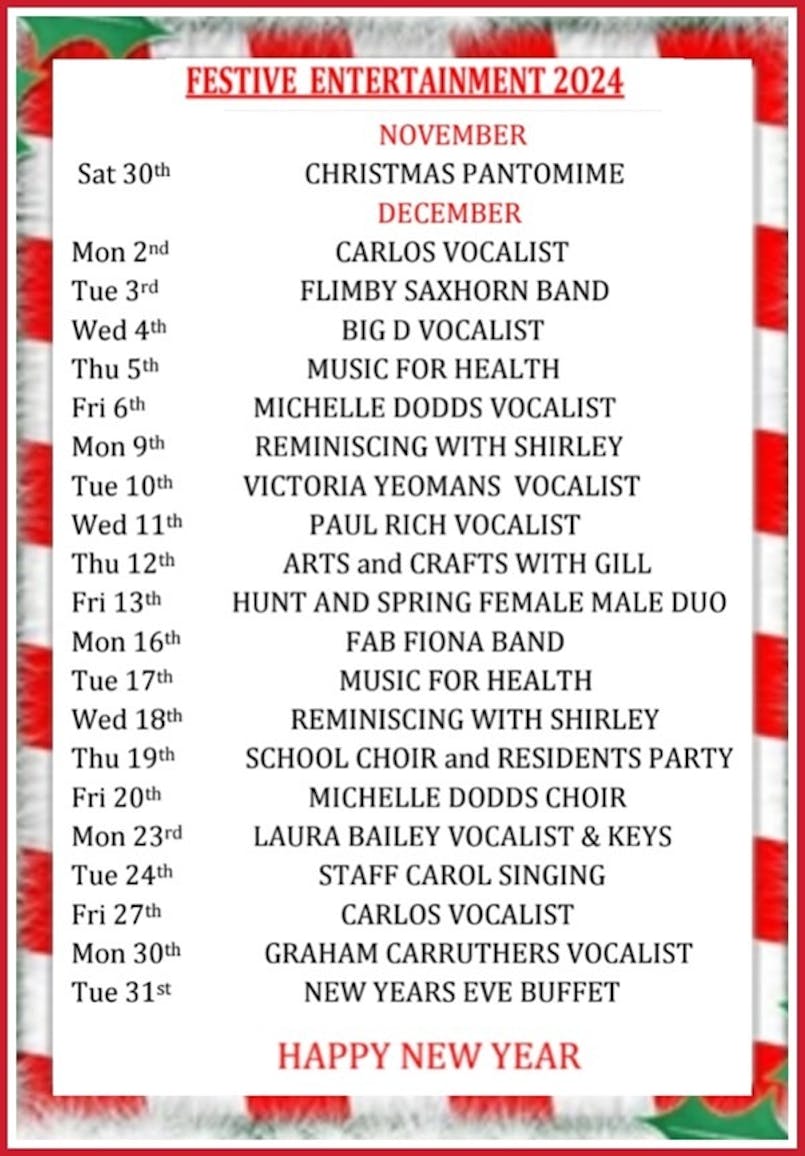 Silloth Care Home Christmas Calendar