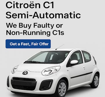 We buy faulty and non-running Citroën C1 semi-automatics – free quotes, fair prices, UK-wide.