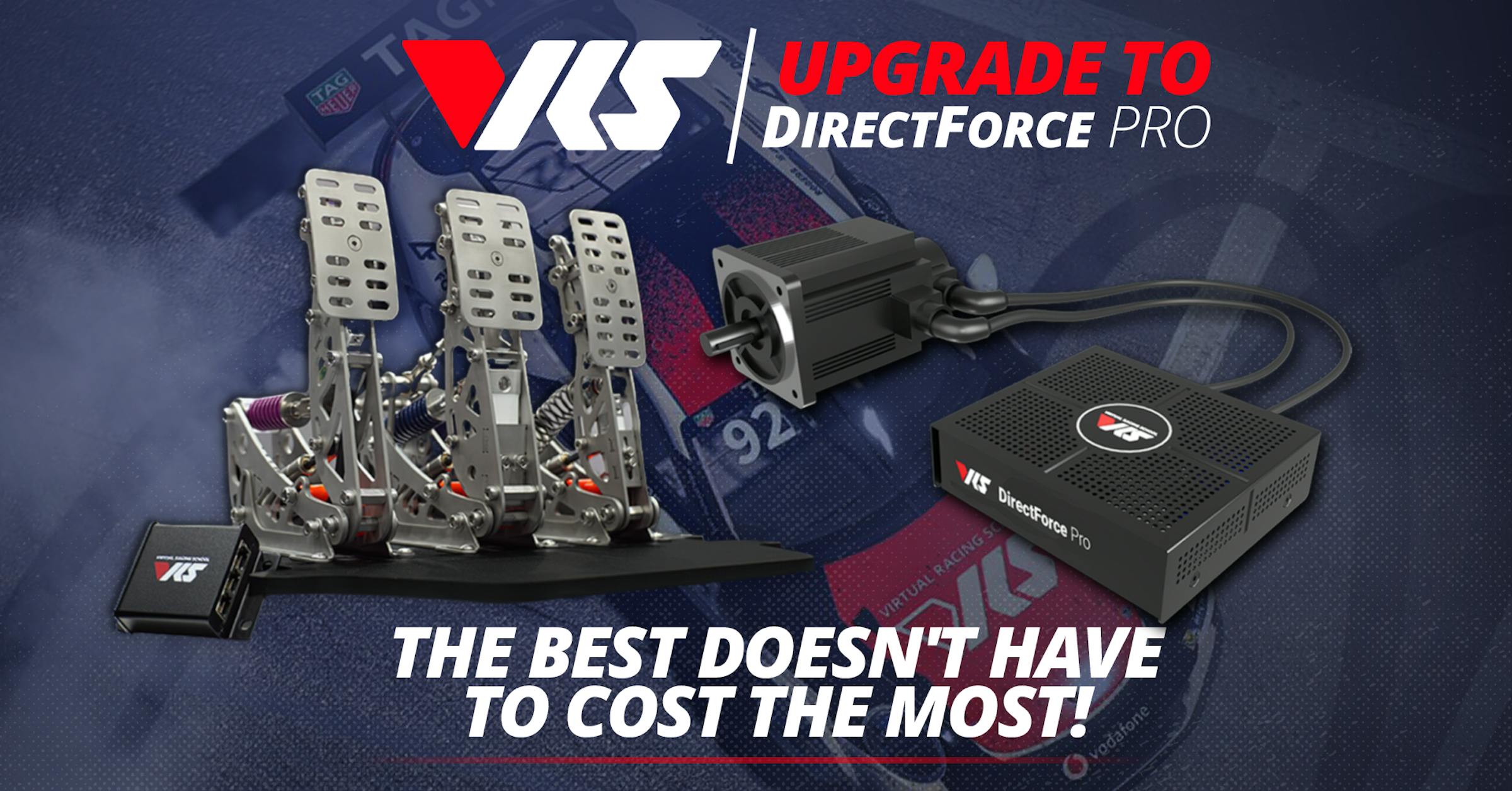 VRS DirectForce Pro - Direct Drive Wheel Base and Precision Pedals