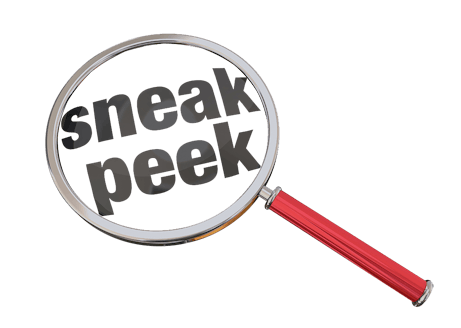 Magnifying galss with 'Senak Peek' written inside