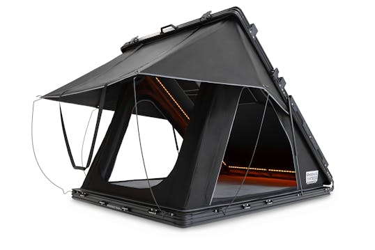 Interior view of camping tent photographed in studio at VERAS Studio Brisbane