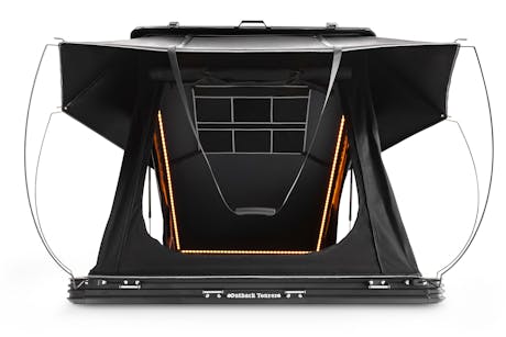 Front view studio product photo of a camping tent photographed in Brisbane by VERAS Studio