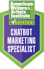 Image Awarded from AWAI Chatbot Marketing Specialist.
