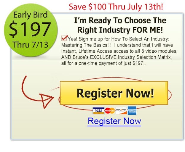 Bruce Whipple's How To Choose An Industry Class