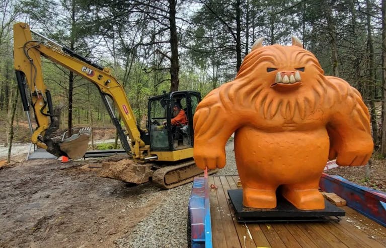 large park sculpture installed Branson MO