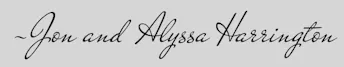 signature Jon and Alyssa Harrington