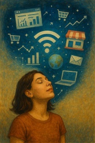 creating ideas with self-writing internet