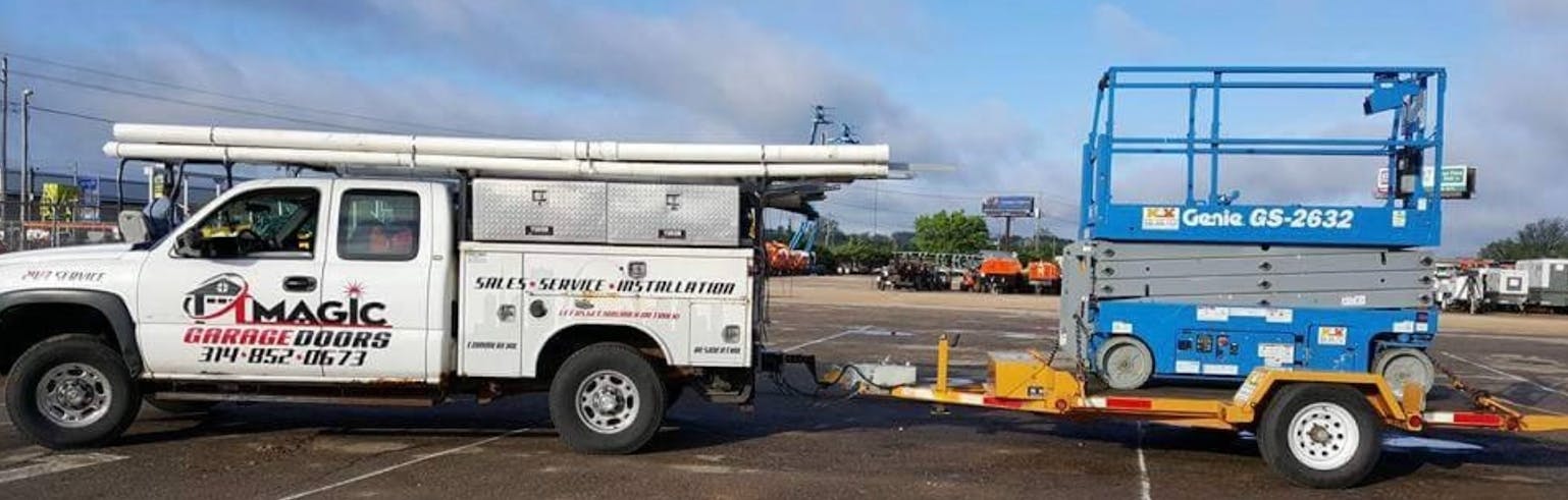 Magic Garage Doors service truck