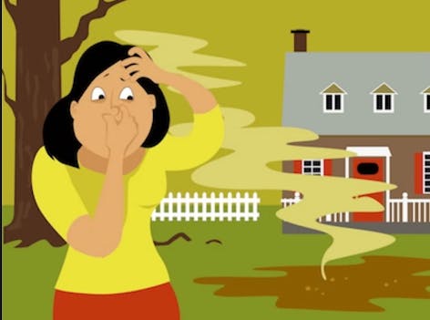 foul smelling home septic system