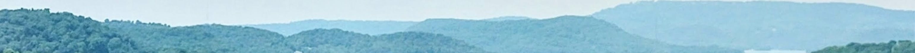 scenic Ozark mountains at location