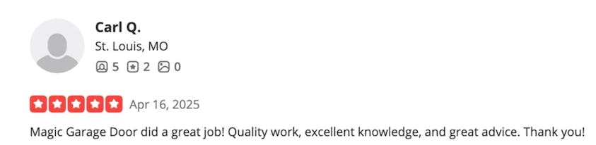 Yelp customer review