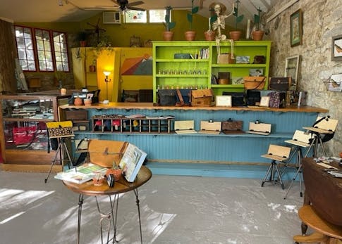 interior of Adventure Art store