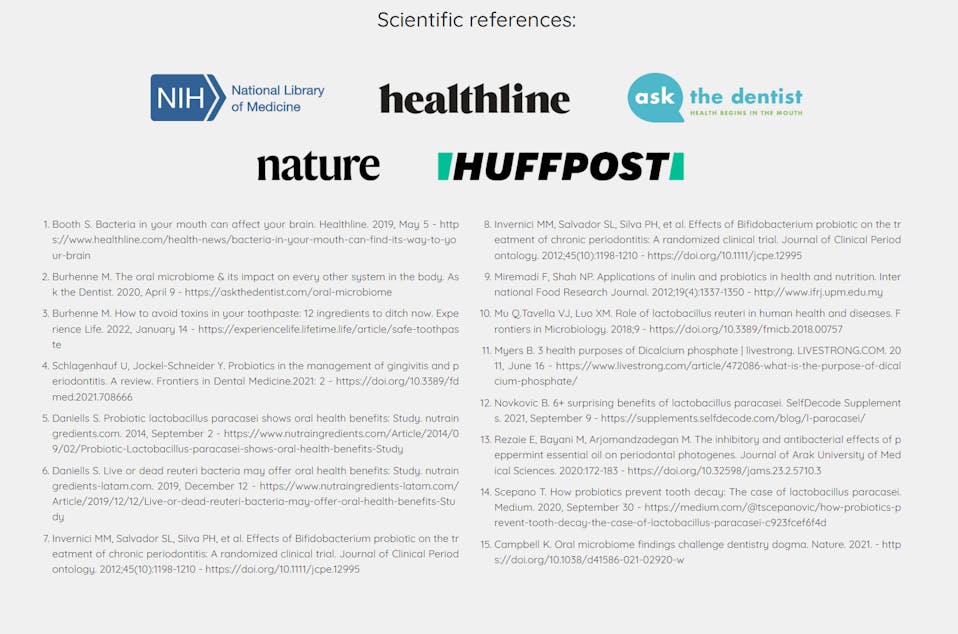 Scientific references